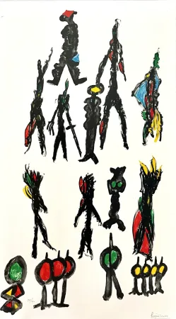 Lithograph Ionesco - Ces Messieurs