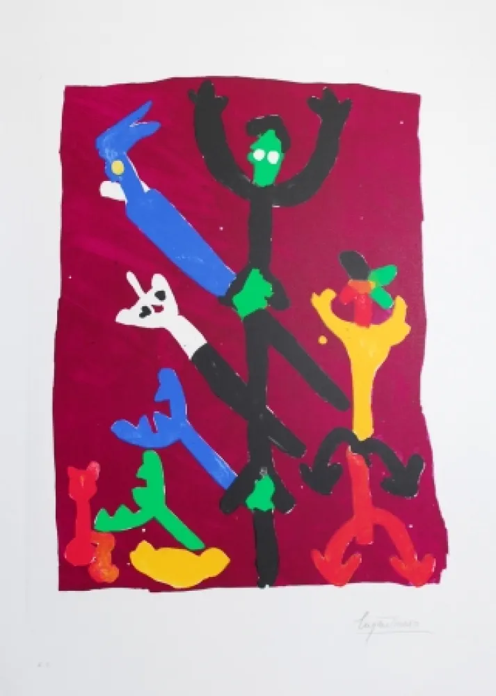 Lithograph Ionesco - LE PEUPLE DES ARBRES