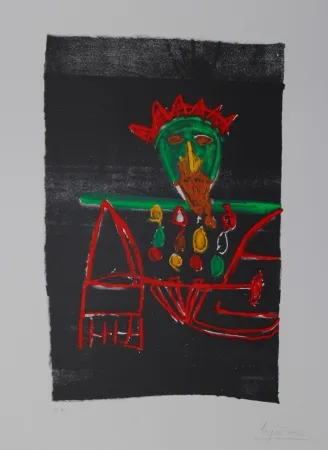 Lithograph Ionesco - Le zar