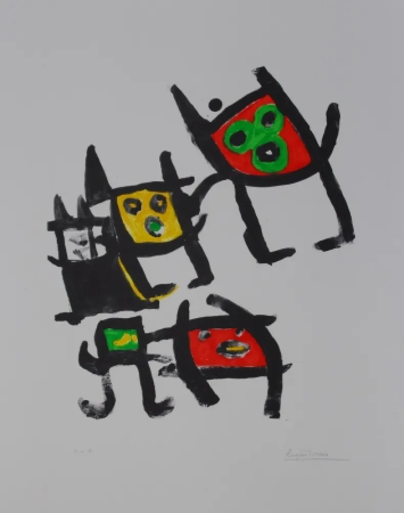 Lithograph Ionesco - L'enfance de lart