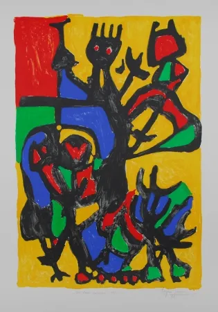 Lithograph Ionesco - Les hauts danseurs