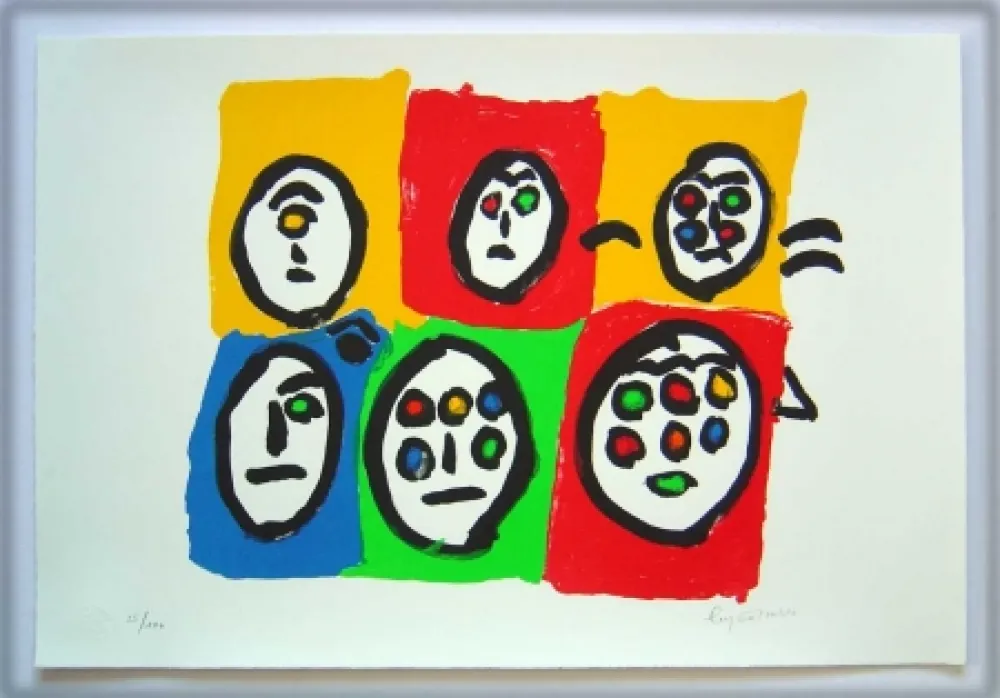 Lithograph Ionesco - Les multi-yeux