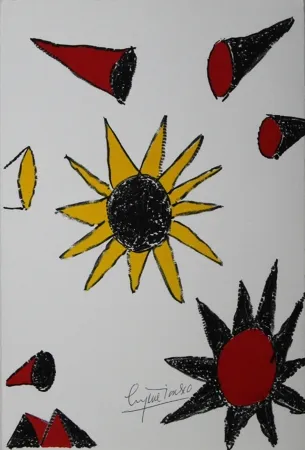 Lithograph Ionesco - New Year's Card