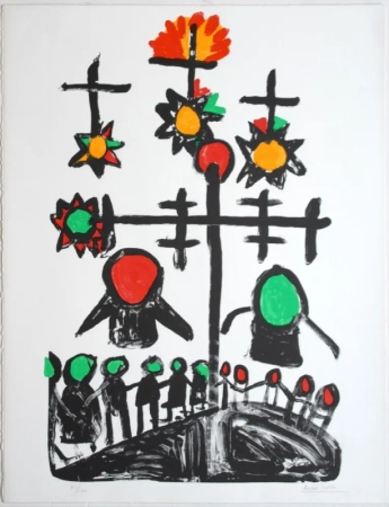 Lithograph Ionesco - Untitled