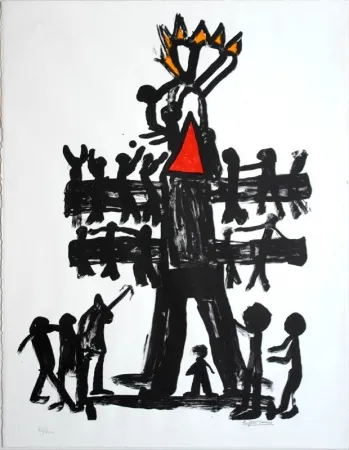 Lithograph Ionesco - Untitled