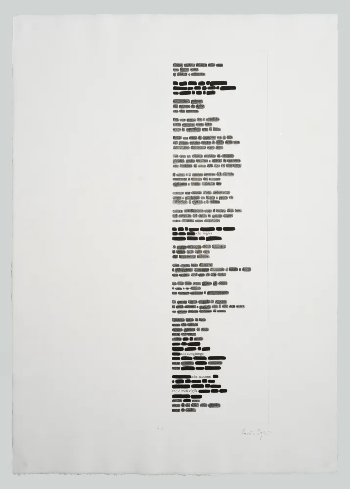 Aquatint Isgro - Cancellature