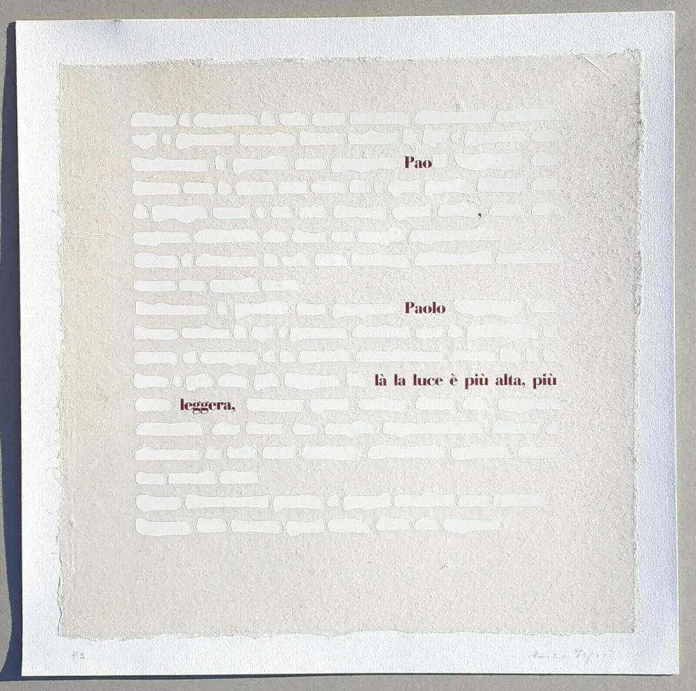 Screenprint Isgro - Cancellature (la luce è più alta)