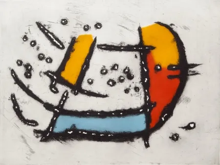 Aquatint Jacobsen - La Seine - Bateau Mouche