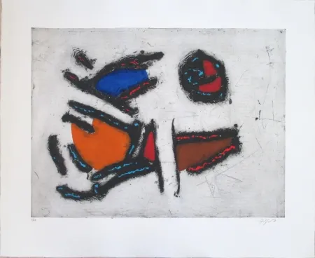 Engraving Jacobsen - La Seine - Les Poissons