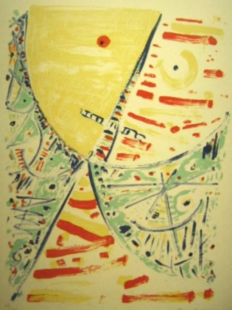 Lithograph Jacobsen - Maske