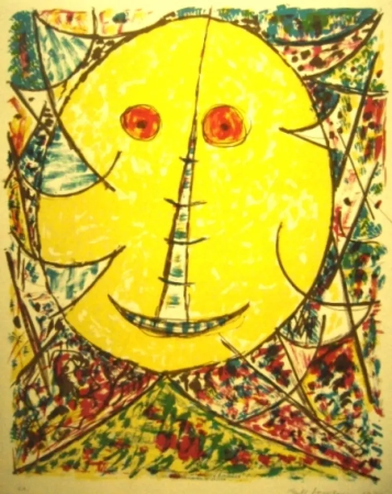 Lithograph Jacobsen - Maske