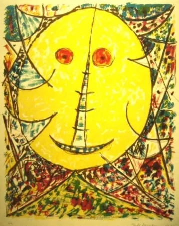 Lithograph Jacobsen - Maske