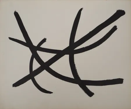 Lithograph Jacobsen - Tracés abstraits