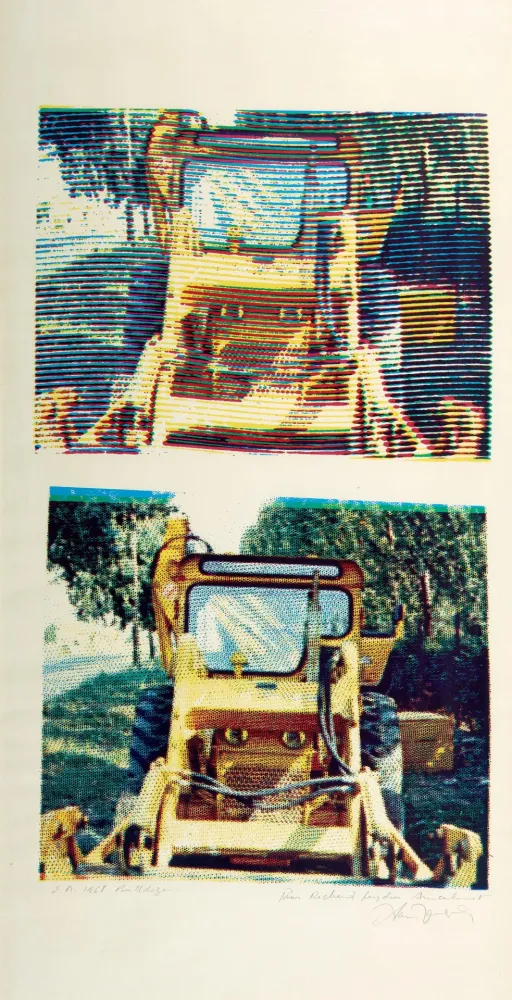 Screenprint Jacquet - Bulldozer - 1968