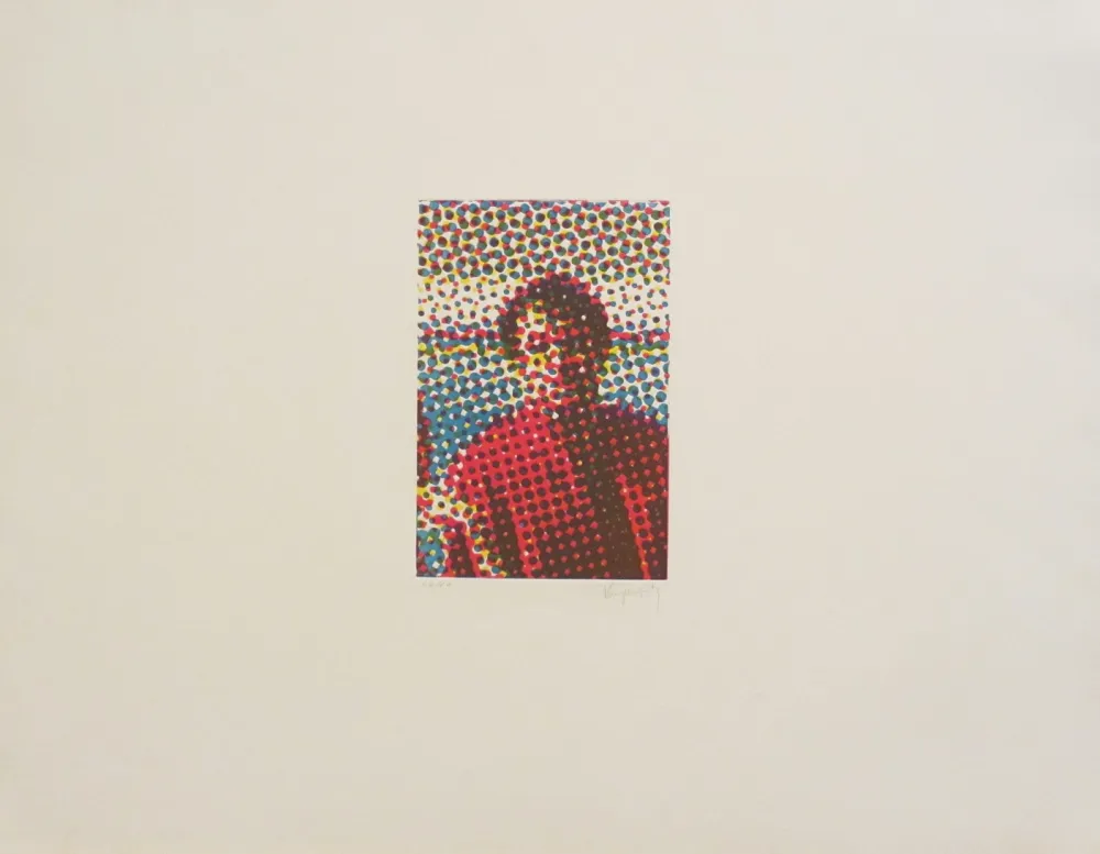 Etching And Aquatint Jacquet - Portrait de Mario Schifano