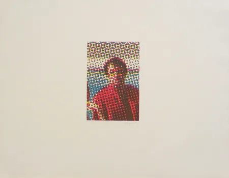 Etching And Aquatint Jacquet - Portrait de Mario Schifano