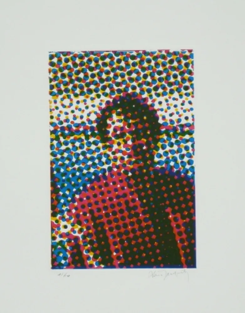 Etching And Aquatint Jacquet - Portrait de Mario Schifano