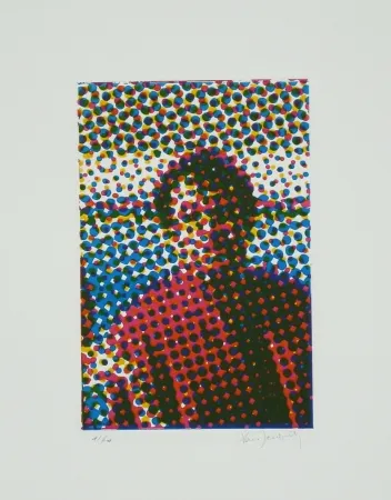 Etching And Aquatint Jacquet - Portrait de Mario Schifano