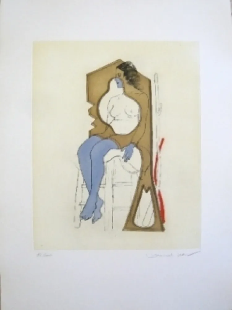 Etching And Aquatint Jean - Composition 4