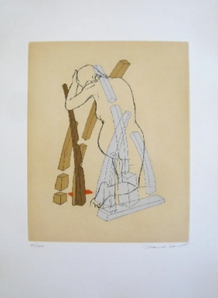 Etching And Aquatint Jean - Composition 5