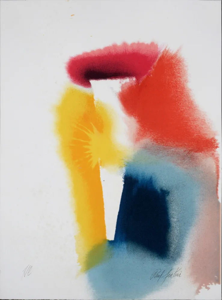 Lithograph Jenkins - Abstract Composition, c. 1980 - Hand-signed! 