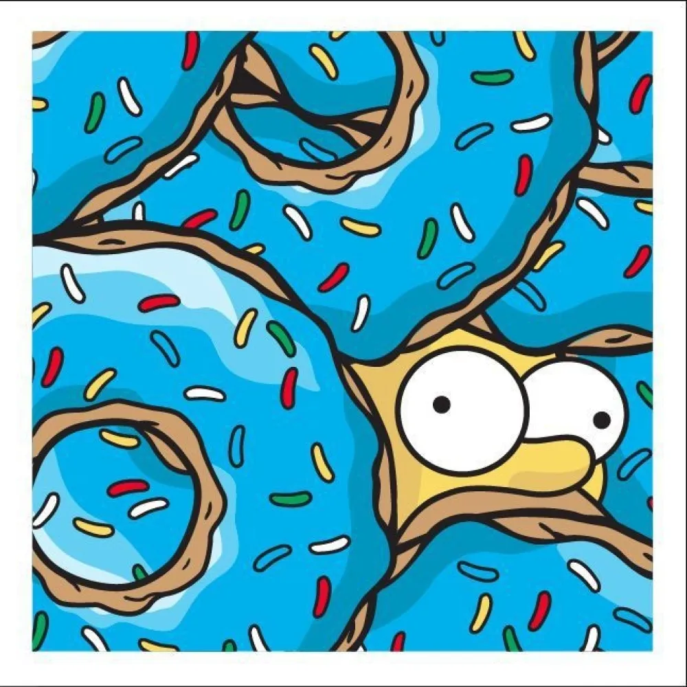 Screenprint Jerkface - Donut Mobile (Blue Raspberry)