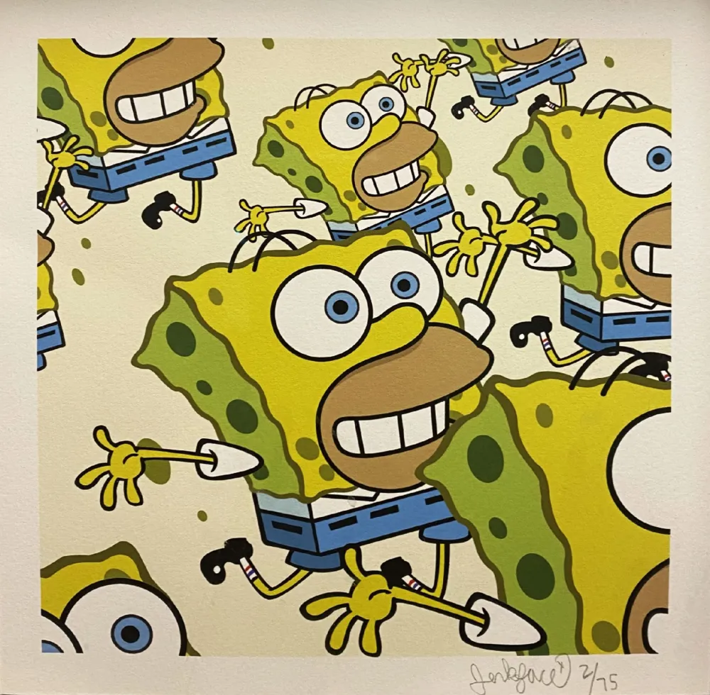 Screenprint Jerkface - Homerbob Spécial Edition