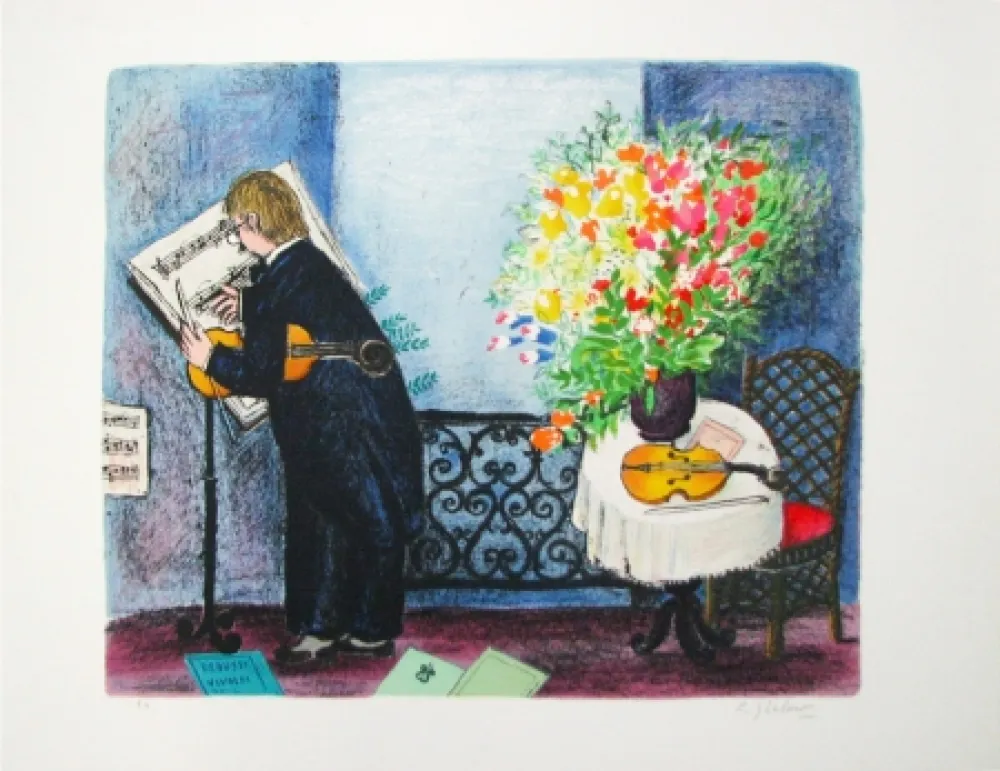 Lithograph Jirlow - Untitled
