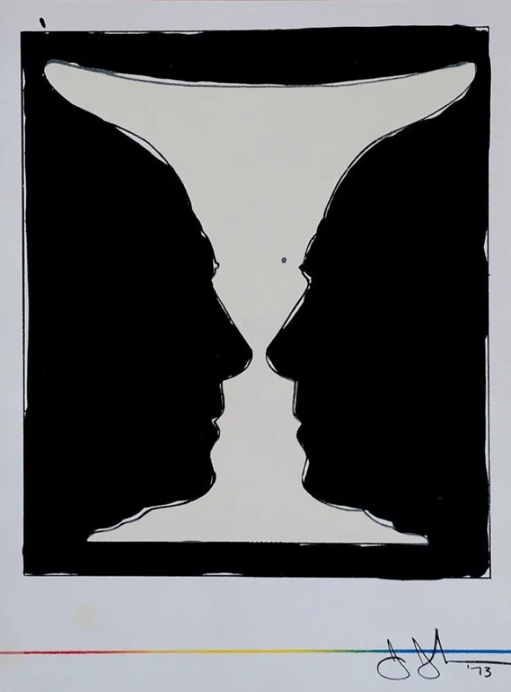 Lithograph Johns - Cup two Picasso