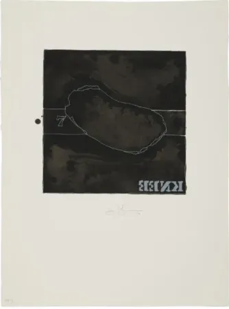 Lithograph Johns - Knee