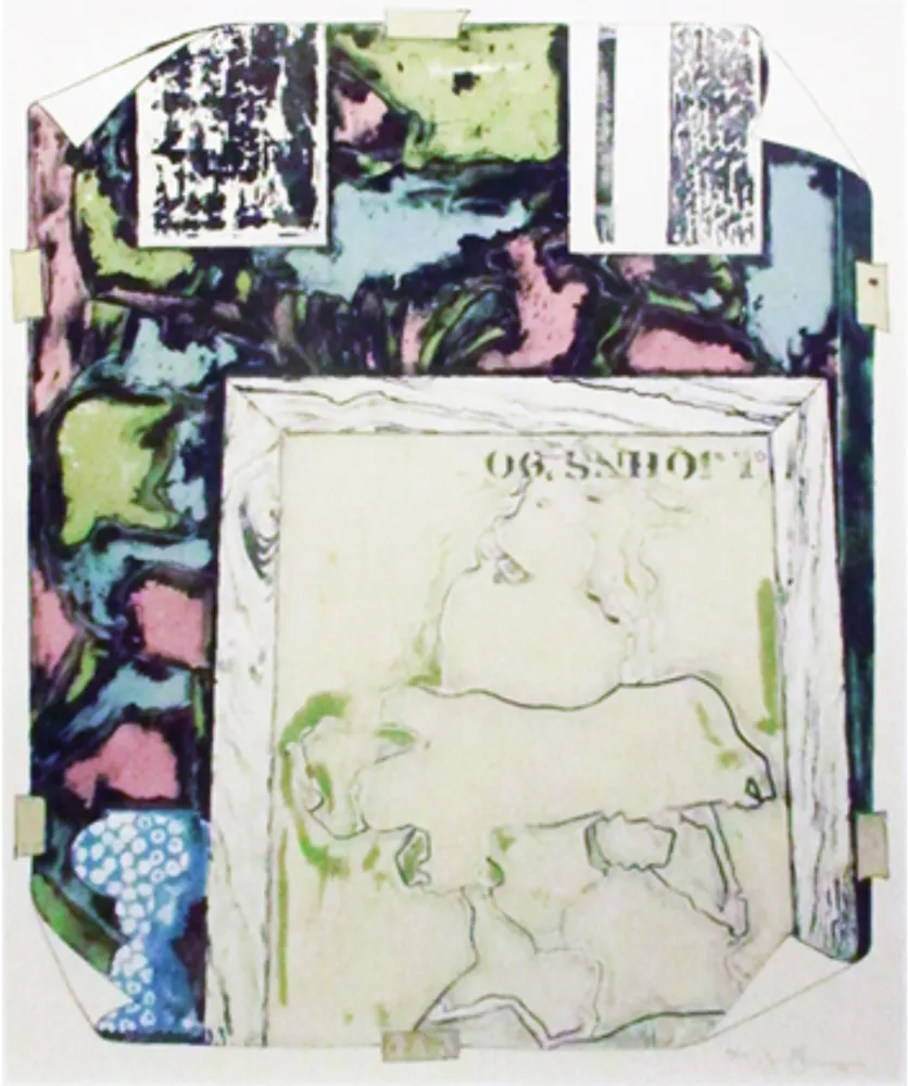 Lithograph Johns - Untitled 