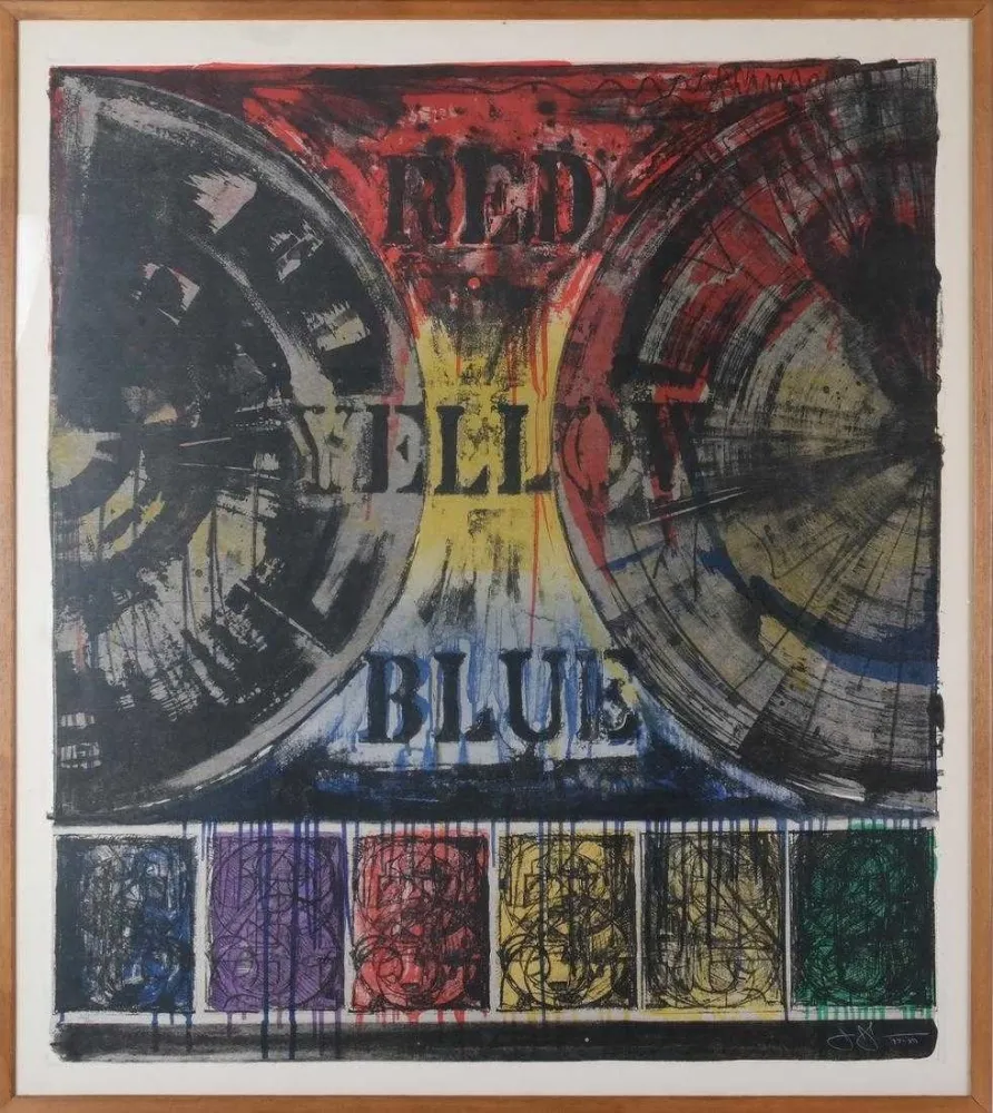 Lithograph Johns - Untitled