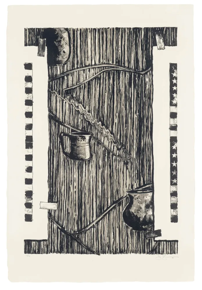 Lithograph Johns - Ventriloquist