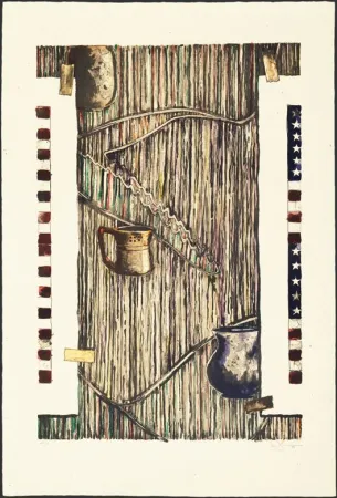 Lithograph Johns - Ventriloquist (color)