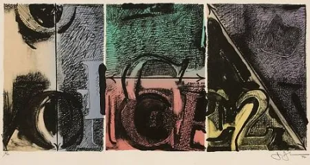 Lithograph Johns - Voices 2