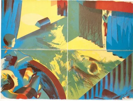 Lithograph Jones - Stage Set