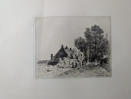 Engraving Jongkind - La nourrice / The Nurse