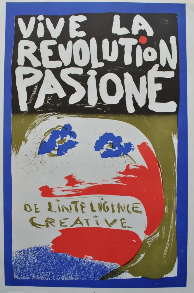 Illustrated Book Jorn - Affiche originale d'époque