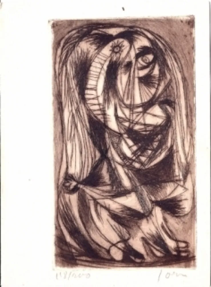 Etching And Aquatint Jorn - Composition