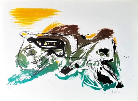 Lithograph Jorn - Cuba