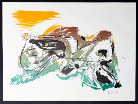 Lithograph Jorn - Cuba