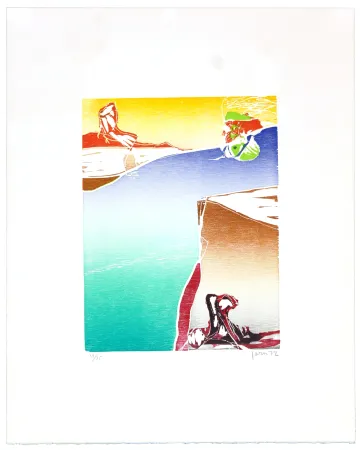 Woodcut Jorn - Dans le sillage d’if aube