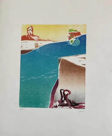 Woodcut Jorn - Dans le sillage d'if aube