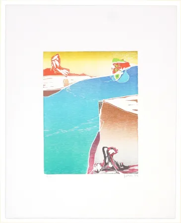 Etching Jorn - Dans le sillage d'if aube