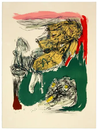 Lithograph Jorn - Grand déménagement