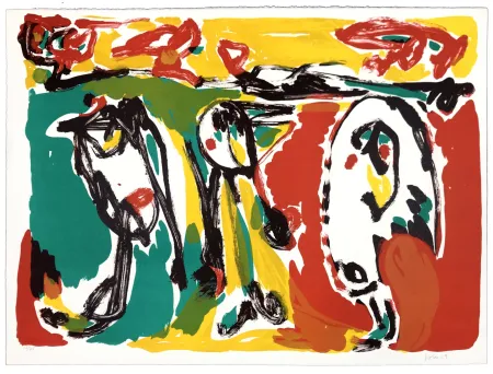 Lithograph Jorn - Hautes Pyréenées