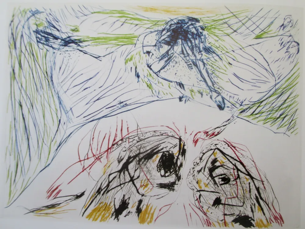 Etching Jorn - Hibou Sortilege