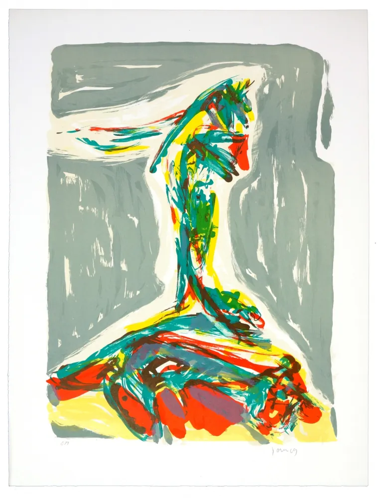 Lithograph Jorn - Jubilation Larmoyennageuse