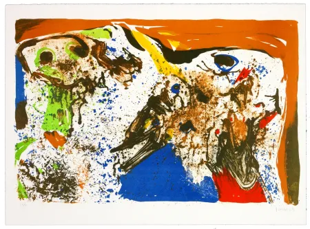 Lithograph Jorn - La fête des morts