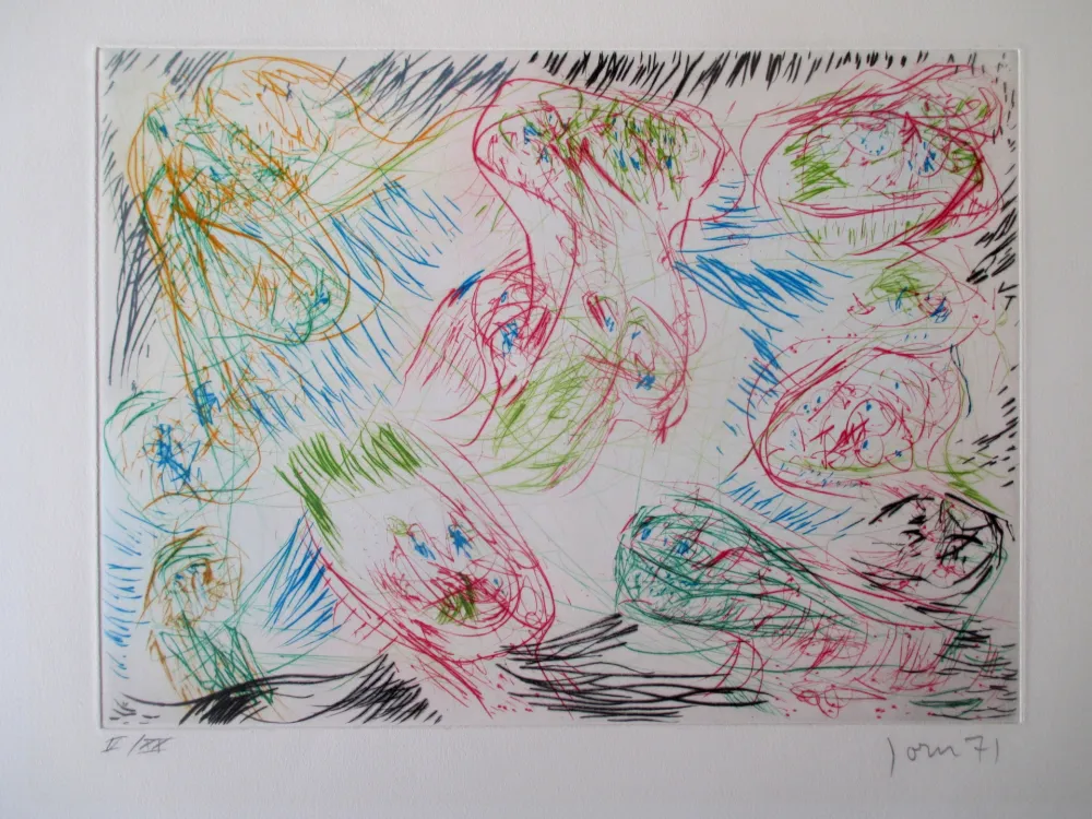 Etching Jorn - La sortie joyeuse